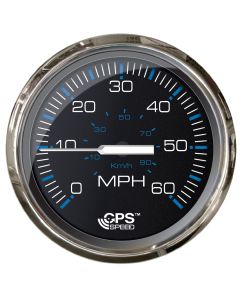 Faria Chesepeake Black SS 4" Studded Speedometer - 60MPH (GPS)