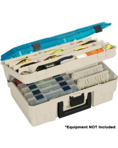 Plano Two-Tier Magnum Satchel XL - Beige/Blue