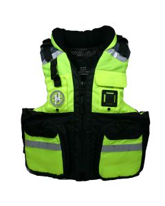 First Watch AV-800 Pro 4-Pocket Vest (USCG Type III) - Hi-Vis Yellow/Black - 2XL/3XL