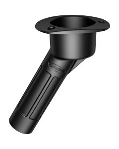 Mate Series Plastic 30 degree Rod & Cup Holder - Open - Oval Top - Black