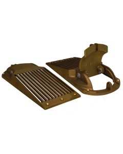 GROCO Bronze Slotted Hull Scoop Strainer w/Access Door f/Up to 1-1/4" Thru Hull