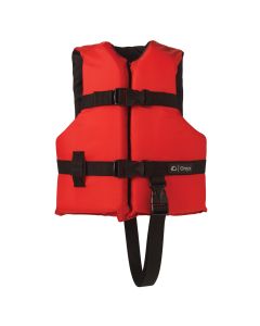 Onyx Nylon General Purpose Life Jacket - Child 30-50lbs - Red