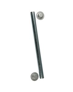 C.E. Smith Package Roller Shaft 1/2" x 5-1/4" w/Cap Nuts - Zinc