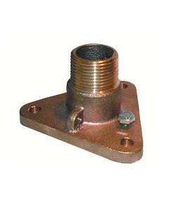 GROCO 1-1/4" Bronze NPS to NPT Flange Adapter