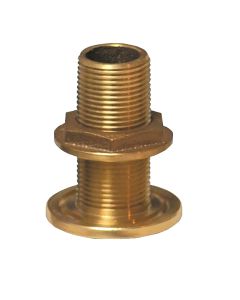 GROCO 2" NPS NPT Combo Bronze Thru-Hull Fitting w/Nut