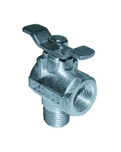GROCO 1/2" NPT 90 degree Stainless Steel Fuel Valve