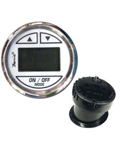 Faria 2" Depth Sounder w/In-Hull Transducer - Chesapeake White - Stainless Steel Bezel