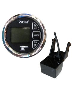 Faria 2" Dual Depth Sounder w/Air & Water Temp Transom Mount Transducer - Chesapeake SS Black