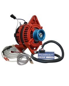 Balmar Alternator 3.15" Dual Foot Saddle J10 Serpentine Pulley Regulator & Temp Sensor - 170A Kit - 12V