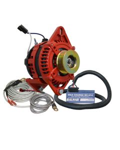 Balmar Alternator 3.15" Dual Foot Saddle K6 Serpentine Pulley Regulator & Temp Sensor - 170A Kit - 12V