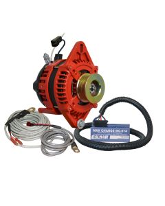 Balmar Alternator 1-2" Single Foot K6 Serpentine Pulley Regulator & Temp Sensor - 170A Kit - 12V