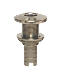 GROCO Stainless Steel Hose Barb Thru-Hull Fitting - 1-1/2"