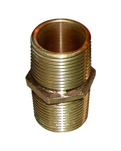 GROCO Bronze Pipe Nipple - 1-1/4" NPT