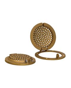 GROCO Bronze Round Hull Strainer w/Access Door f/Up To 4" Thru-Hull