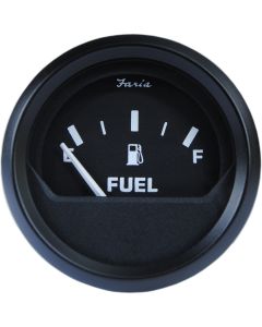 Faria 2" Fuel Level Gauge Metric - Euro Black