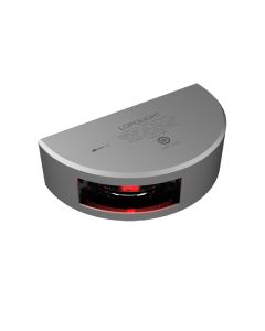 Lopolight Port SideLight - Vertical Mount - Silver Housing - 2nm - Red