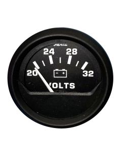 Faria 2" Voltmeter (20-30V) - Euro Black