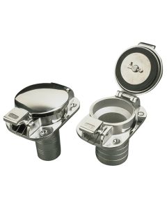 Sea-Dog Stainless Steel Flip Top Deck Fill - Gas - 1-1/2" Hose