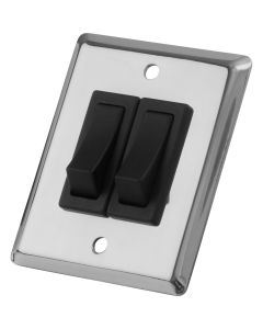 Sea-Dog Double Gang Wall Switch - Stainless Steel