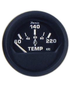 Faria Euro Black 2" Cylinder Head Temperature Gauge (60 to 220&deg; F) with Sender