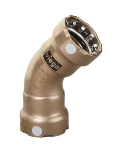 Viega MegaPress 1" 45&deg; Copper Nickel Elbow - Double Press Connection - Smart Connect Technology