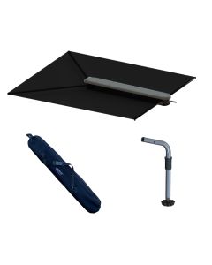 TACO ShadeFin w/Black Fabric, Bag & Fixed Rod Holder Mount Kit