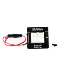 Boat Leveler Waterproof Trim Tab Switch - Black/White Buttons