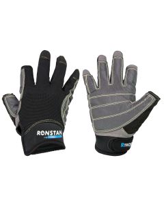 Ronstan Sticky Race Gloves - 3-Finger - Black - M