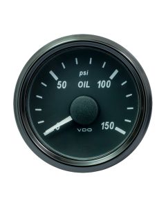 VDO SingleViu 52mm (2-1/16") Oil Pressure Gauge - 150 PSI