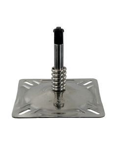 Springfield KingPin&trade; 7" x 7" Seat Mount w/Spring - Polished