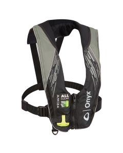 Onyx A/M-24 Series All Clear Automatic/Manual Inflatable Life Jacket - Grey - Adult