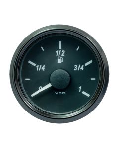 VDO SingleViu 52mm (2-1/16") Fuel Level Gauge - Euro - 90-5 Ohm