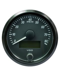 VDO SingleViu 80mm (3-1/8") Tachometer - 8000 RPM