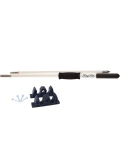Panther 8&#39; King Pin Anchor Pole - 2-Piece - White