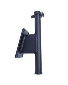 Panther 2.5" Set Back Transom Mount Bracket - Black - Powder Coat