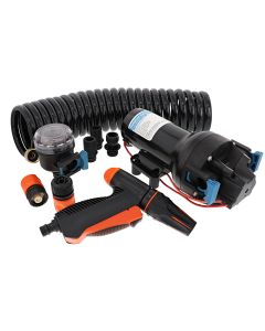 Jabsco HotShot HD6 Heavy Duty Washdown Pump w/25&#39; HoseCoil - 12V - 6 GPM - 70 PSI