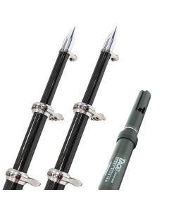 TACO 20&#39; Carbon Fiber Twist & Lock Outrigger Poles f/GS-450, GS-500 & GS-1000 Bases - Black