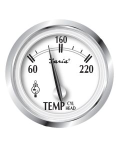 Faria Newport SS 2" Cylinder Head Temperature Gauge w/Sender - 60&deg; to 220&deg; F