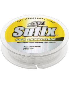 Sufix 100% Fluorocarbon Invisiline&trade; Leader - 50lb - 33yds